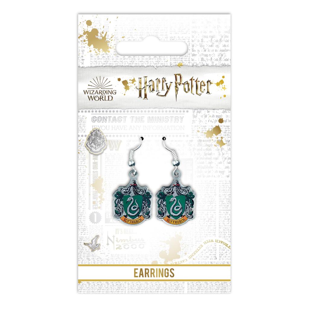 Harry Potter Slytherin Crest Drop Earrings
