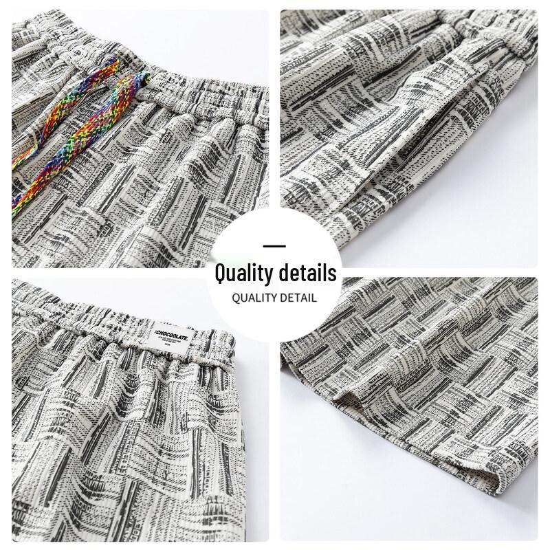 CHOCOOLATEit Men's Plaid Drawstring Shorts