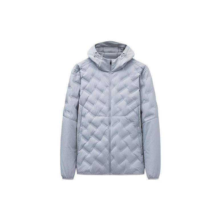 ANTA Running Collection Jackets Men s Limestone Mud Hooded Thickened Other 152345602-1 S