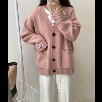 Autumn Women Sweater Knitting Basic Fashion Tops Tees Cardigan Long Sleeve Korea Shirt Loose Casual Show Thin Coat