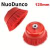 1 Stück Nylonbürste 125mm Nylon Schleiftopfbürste Rad für Metall Holzbearbeitung Glas Polieren Entgraten Reinigung Schleifwerkzeug
