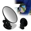 360 Rotation Car Auxiliary Rear View Suction Cup Convex Mirror Adjustable Rearview Mirror  Car