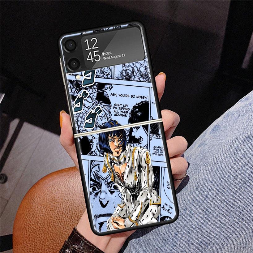 JoJo Adventure Bruno Buccellati Phone Case For Samsung Z Flip 7 6 5 4 3 Galaxy ZFlip7 ZFlip6 ZFlip5 ZFlip4 ZFlip3 5G Print Cover