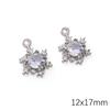 Alloy Zircon Love Butterfly Snowflake Pendant DIY Beaded Handmade Bracelet Necklace Ornament Accessories