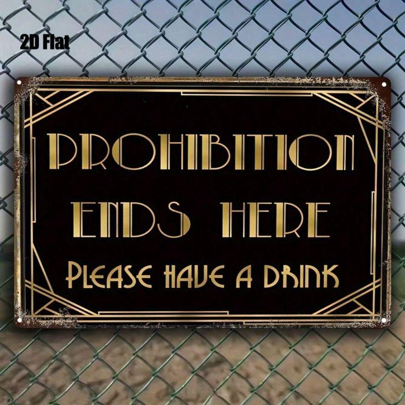 Vintage Style Metal Decorative Painting for Bars Cafes Garages