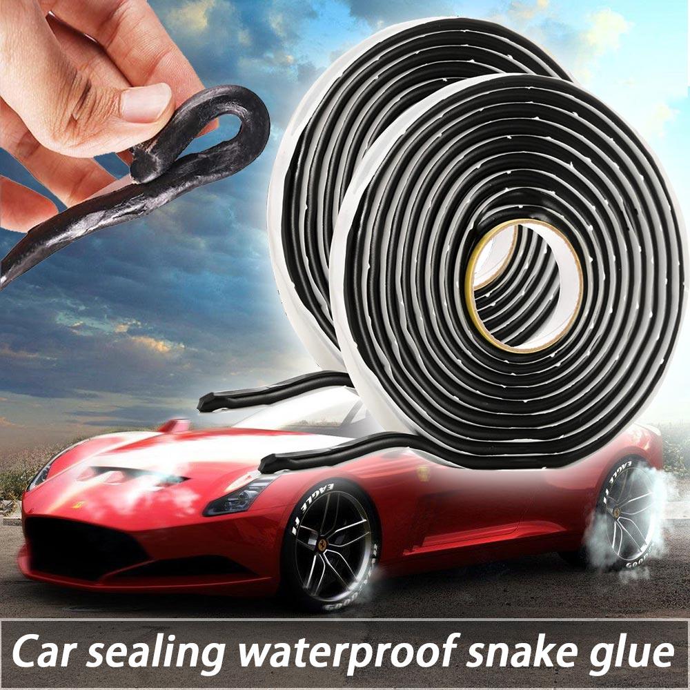 Butyl Sealing Tape, Black, 4.3M Plumbers Putty, RV Sealant, Boat Sealing, EDPM Butyl Tape