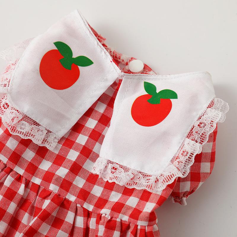 Welpen Sommer Kleidung Spitze Gitter Kleid Für Hunde Katze Kätzchen Süße Prinzessin Kleid Röcke Teddy Bichon Bär Welpen Katzen Kleidung