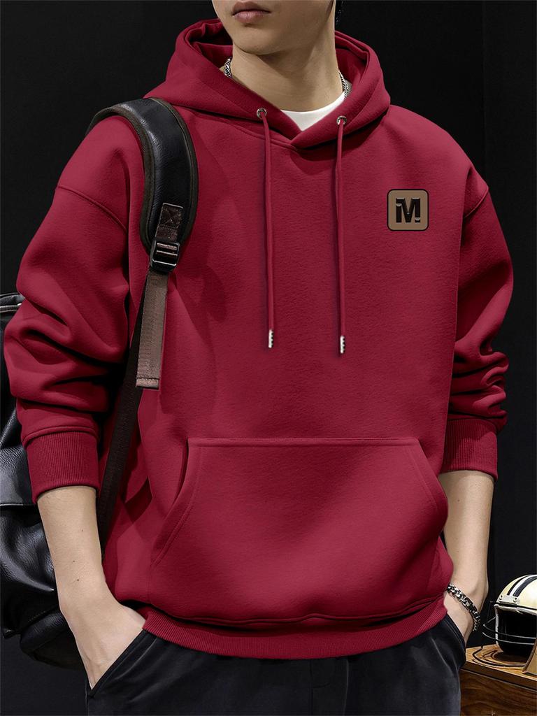Men's Heavyweight Plus Velvet Casual Loose Hoodie - Autumn/Winter American Trendy Style