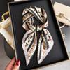 New Modern Polka Dot Printed Silk Scarf Square Scarf High-end Shawl Sunscreen Neck Small Square Scarf Headscarf Women's Scarf