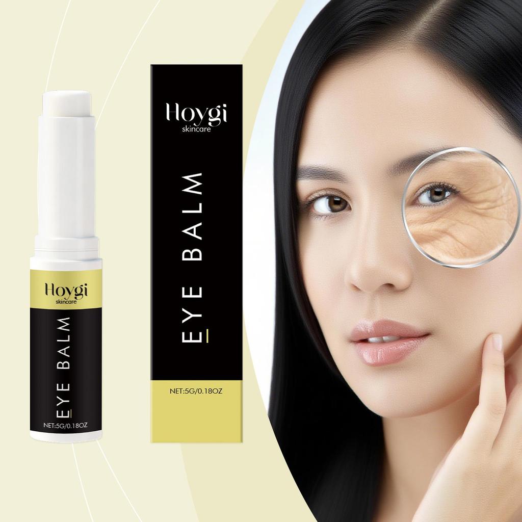 Eye Cream Stick with Birch Oil Hyaluronic Acid Depuffing Roller Dark Circle Treatment Cooling Massage for Anti Fatigue Eye Care