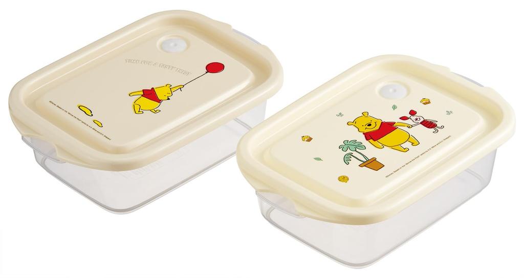 Skater 500ml Sealed Made in Set of Disney Winnie the Pooh Honey Cafe Container, Japan, 2, FCN2W-A