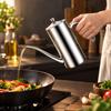 Easy to Refill Stainless Steel Oil Dispenser Ergonomic Cylindrical