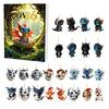 Exquisite Christmas Gift Box Dragon Advent Calendars 2026, 24 Days Countdown Calendar with Acrylic Hanging Ornaments Ornaments, Collectible