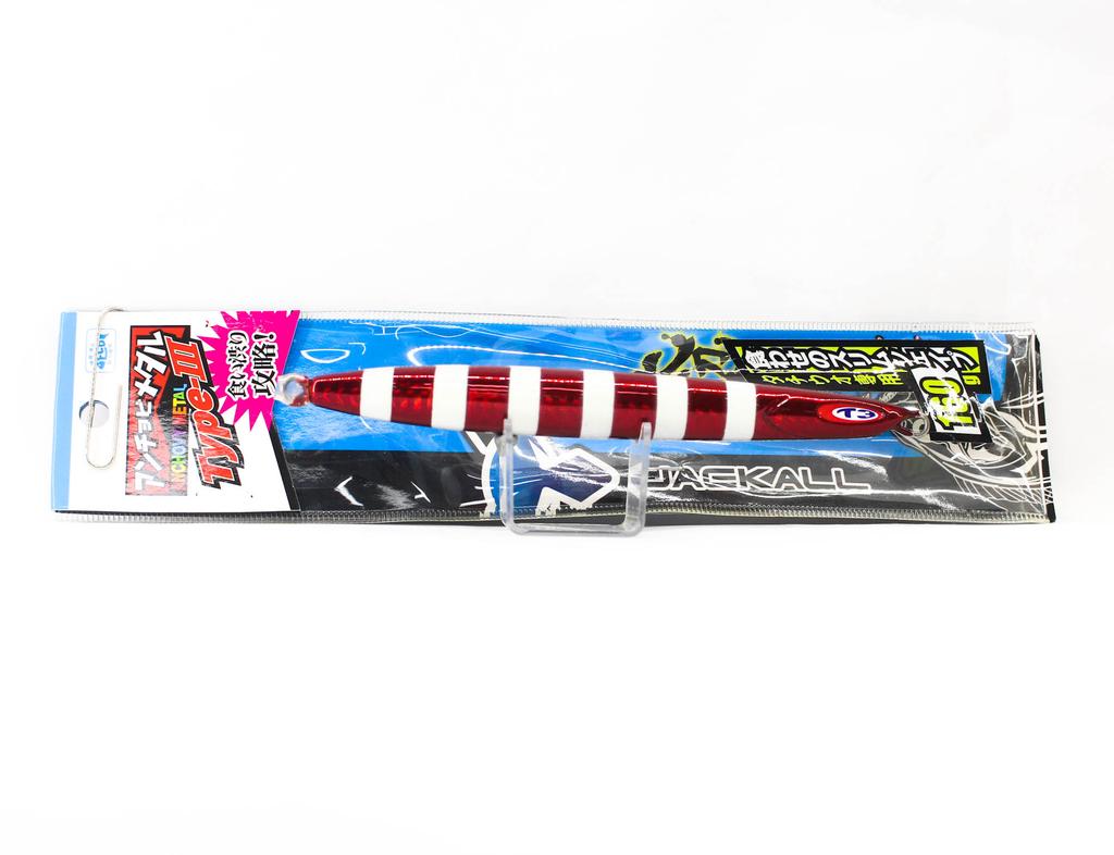 Jackall Metal Jig Anchovy Type 3 Flutter 160 grams Red Glow (9969)