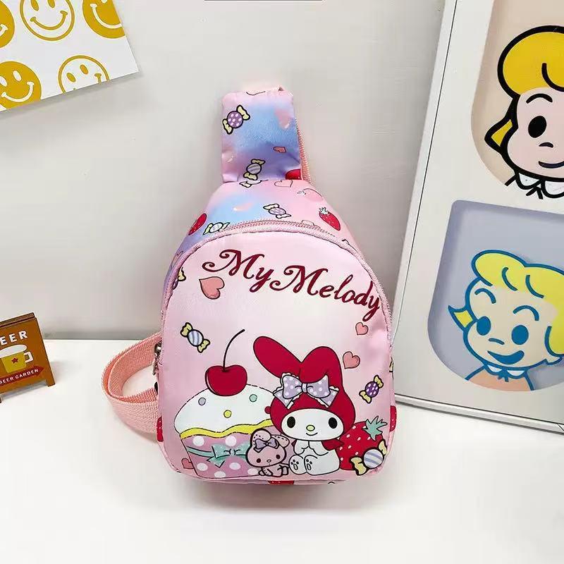 Cute Cartoon Children's Backpack: Trendy Casual Small Bag for Kindergarten Girls - Crossbody or Chest Style