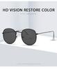 Men Metal Polarized Sunglasses Women Vintage Sun Glasses Female Fashion Square Eyeglasses Brand Designer UV400