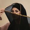 Rhinestone Modal Cotton Jersey Hijab Scarf for Women Stretch Shawl Plain Muslim Headband Fashion Solid Ramadan Female Headscarf