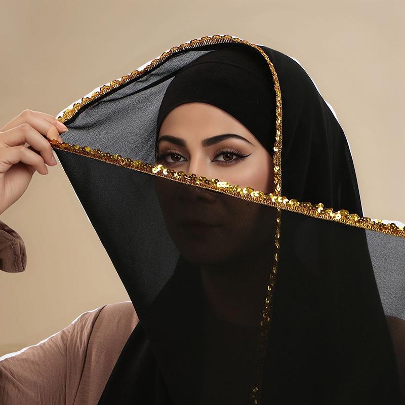 Rhinestone Modal Cotton Jersey Hijab Scarf for Women Stretch Shawl Plain Muslim Headband Fashion Solid Ramadan Female Headscarf