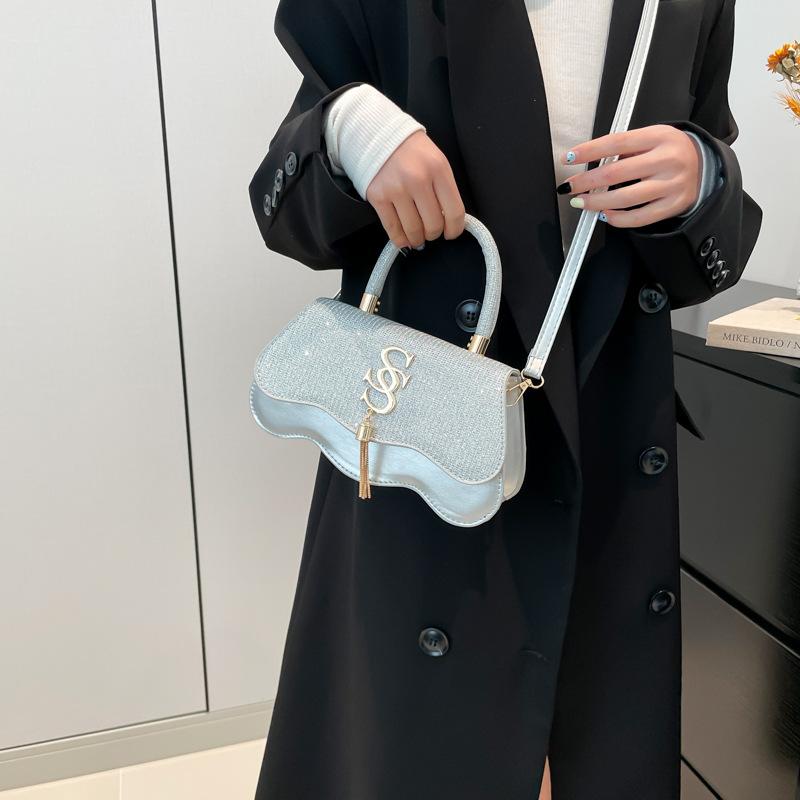 Evening Bag Luxury High-End Glitter Gold Silver Shoulder Bag Handbag Clutch Bag Women Female Crossbody Bags