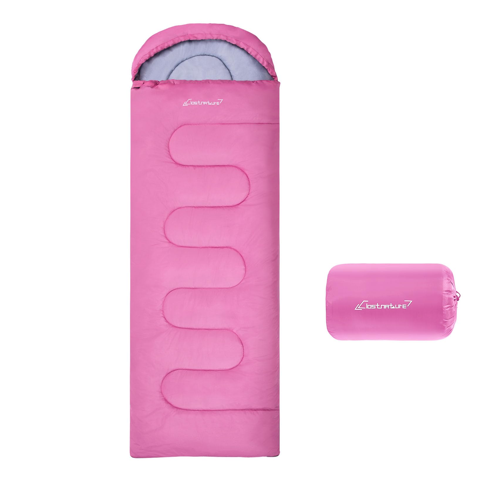 

Clostnature Sleeping Lightweight and Perfect for and Perfect for Outdoor Activities like Car Emergency and Includes Storage Envelope-Style Bag, розовый