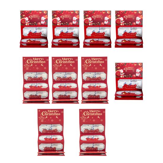 Christmas Cash Gift Envelopes Xmas Money Gift Card Holder with 6 Slots DIY Surprise Money Envelope for Holiday Party Supplies