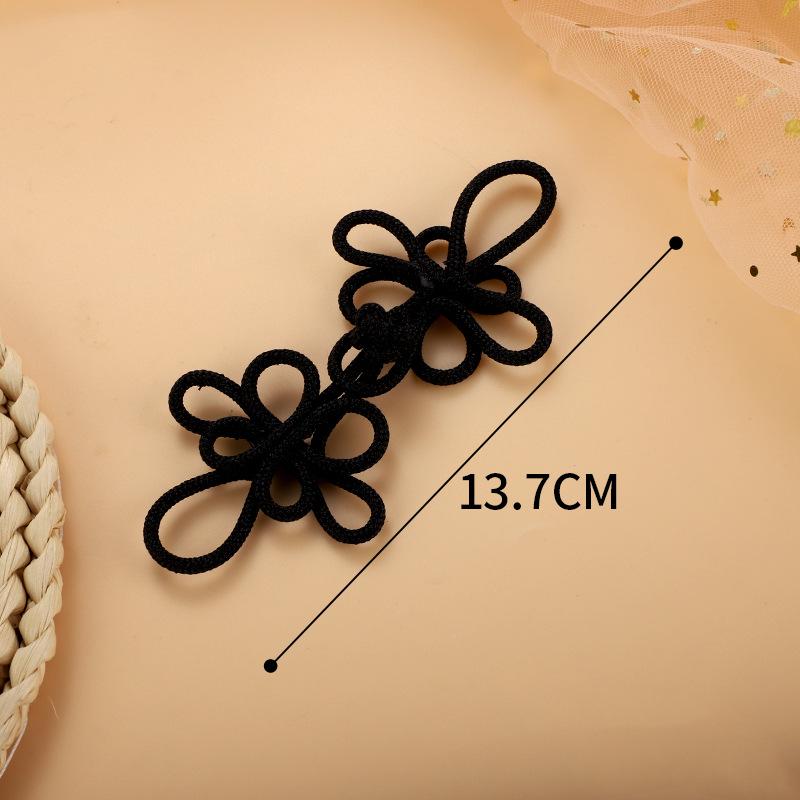 Chinese Style Handmade Woven Gold & Silver Thread Frog Buttons for Qipao Hanfu Tang Suit