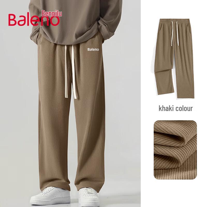 Baleno Herren Kordhose Lässige Weitbeinige Hose