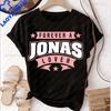 Streetwear JONAS Maglietta Classica Stampata Top JONAS BROTHERS Trend Harajuku Manica Corta Unisex