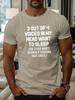 Mens Humorous Penguin Quote Graphic TShirt  Black Casual Short Sleeve Round Neck Tee Machine Washable AllSeason Comfort Top