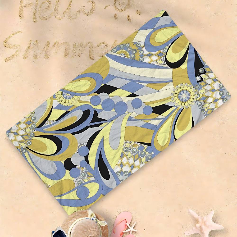 

E-Emilios P-PucciS Big Microfiber Beach Towels Quick Dry Towel Sand Beach Towels Pool Towel For Travel Swim Pool Yoga W30*H60(CM)