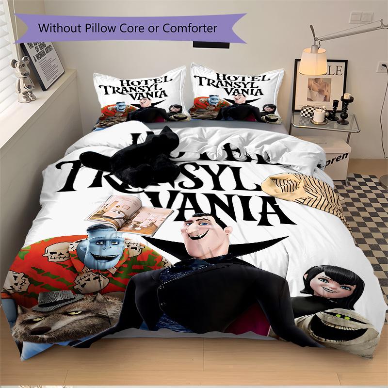 Hotel Transylvania Adventure Print 3Pcs Bedding Setduvet Cover With 2 Bedropillowcase Home Birthday Gift