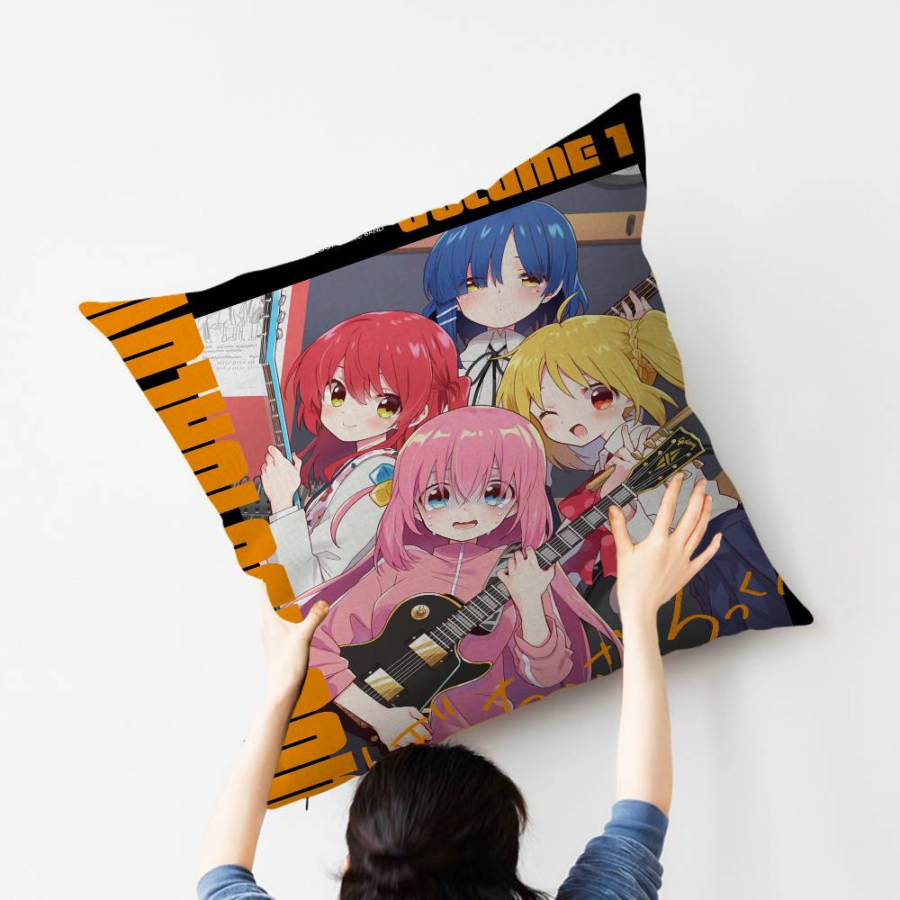 Anime Singer B-Bocchi The Rock Personalized Pillow Dust Cover Bedroom Kids Party Decoration Pillowcase Birthday Children Gift