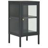 Sideboard Anthrazit 38 x 35 x 70 cm Steel and Glass