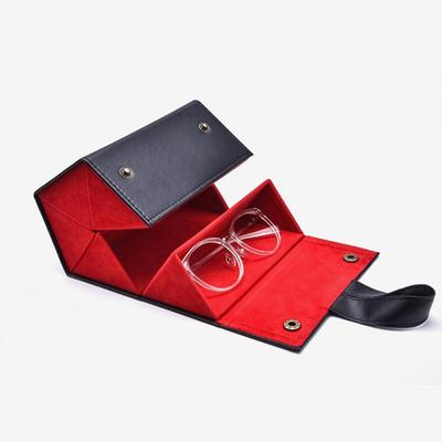 Caja para guardar joyas y gafas, con múltiples compartimentos, caja grande para regalo de gafas de sol, de piel sintética, caja para gafas de sol.