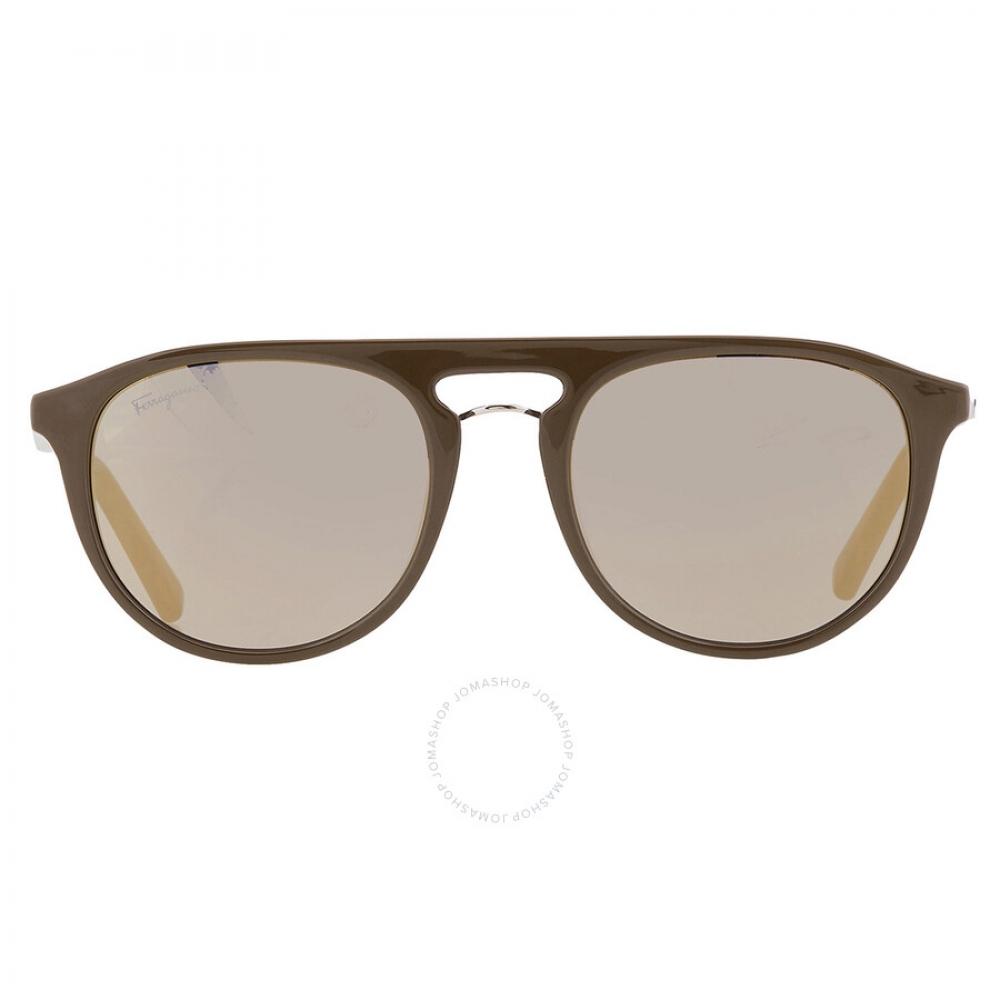 

Salvatore Ferragamo Серые овальные мужские солнцезащитные очки SF1090S 324 54