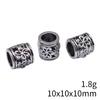 Bead Pendant Accesories Macroporous Big Hole Beads Loose Spacer Accessories Parts Metal Beads Accessories For Women