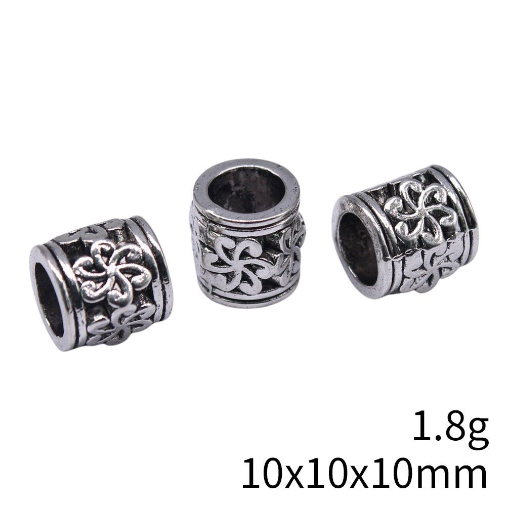 Bead Pendant Accesories Macroporous Big Hole Beads Loose Spacer Accessories Parts Metal Beads Accessories For Women