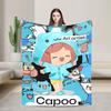 Bugcat Capoos Cartoon Blanket Quality Super Warm  Throw Blanket Winter Camping Couch Chair Comfortable Bedspread