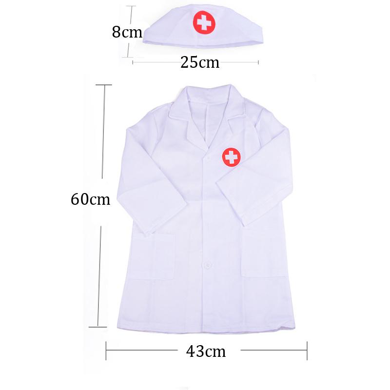 Bambini Uniforme da Medico Simulato Giocattoli Plastica Gioco di Finzione Blu Completo Stetoscopio Giochi Interattivi Genitore-Figlio Regali per Bambini TMZ