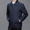 Herren Business Casual Übergangs-Verwaltungsjacke mit Plus-Samt für Väter mittleren Alters