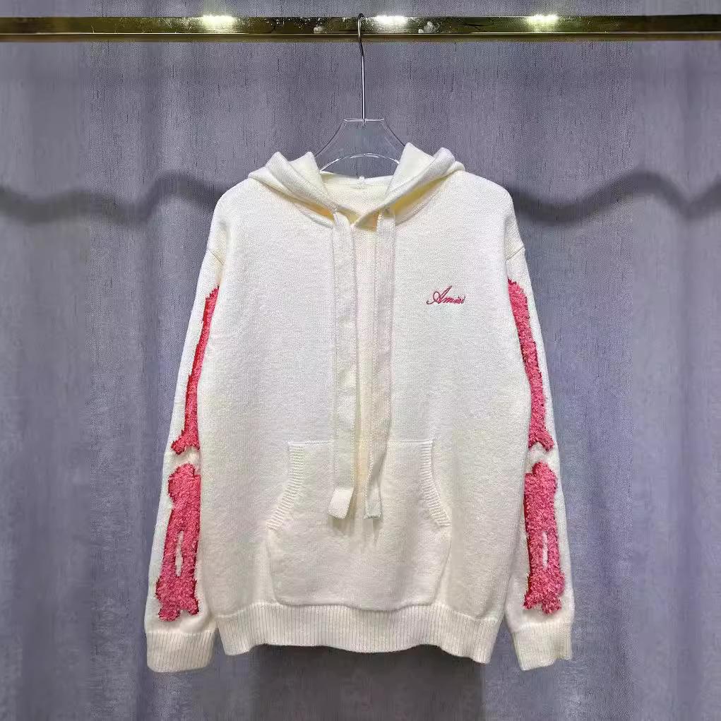 Amiri Herbst/Winter Kapuzenpullover mit Stickerei, Kirin-Arm und AMIRI-Buchstaben für Herren