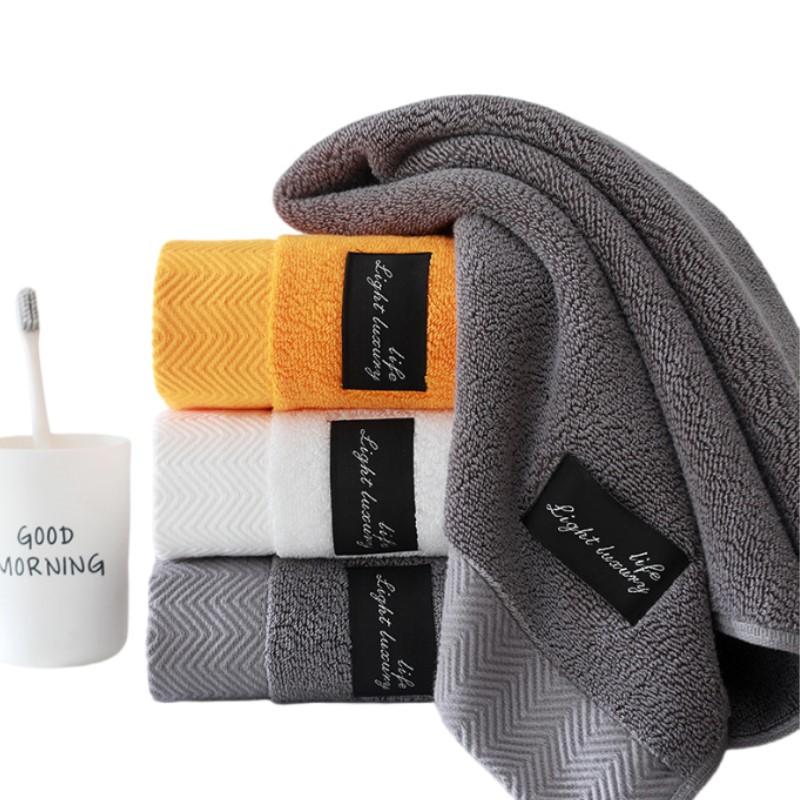 100% Cotton Shower Towels Bathroom Towel for Adults High Absorbent Home Hotel Pure Thick Towels Gift Bathroom Bath Towel White