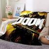 Doom Game Flannel Blanket Throw Blanket Soft Warm Sofa Bed Camping Car Home Decor Unique Christmas Gift C93083