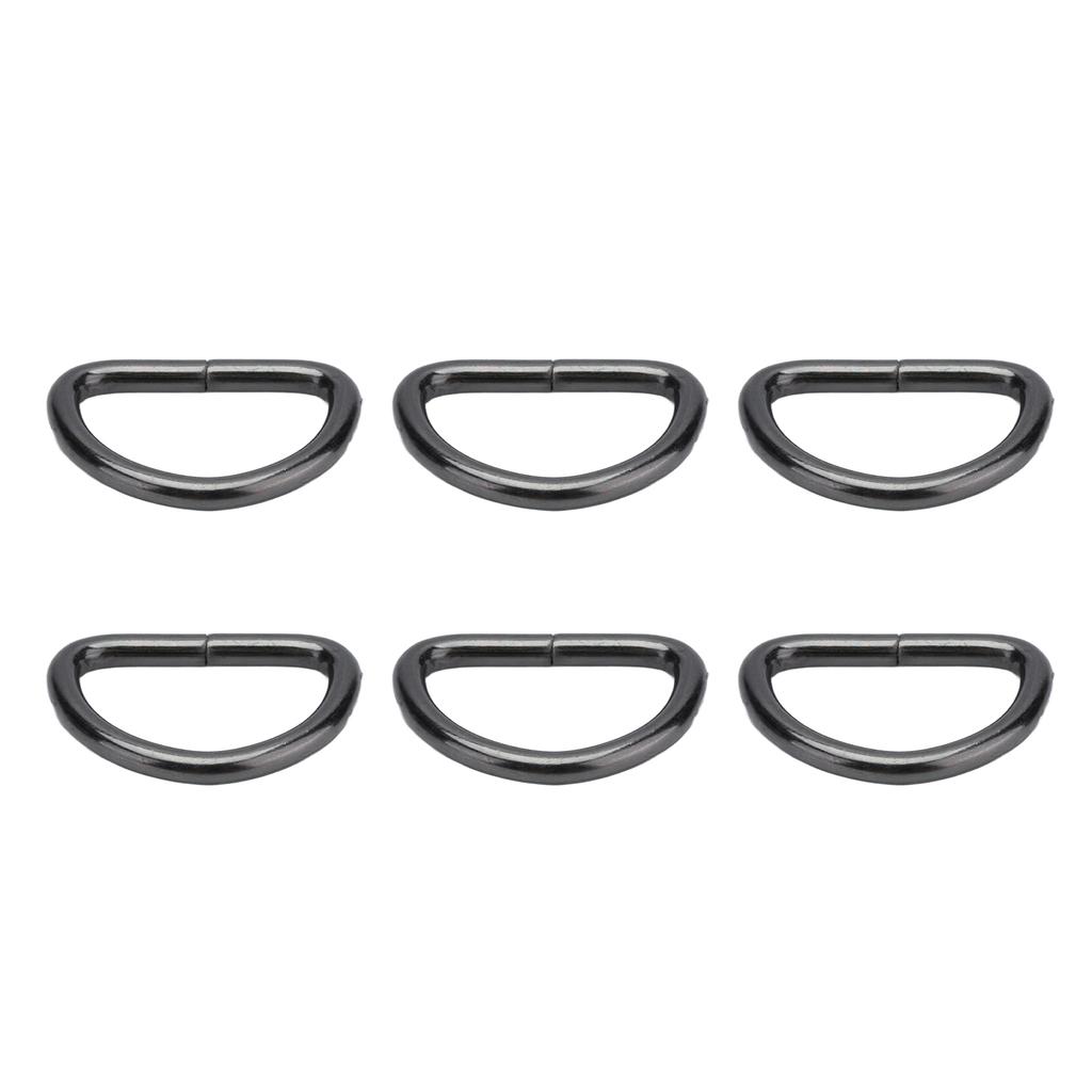 100Pcs D Rings Iron Material Exquisite Wide Application Sturdy Durable Metal D Rings for Clothes