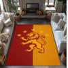 Galatasaray Printed Crystal Velvet Area Rug, Soft Anti-Slip Water Absorbent Floor Mat for Living Room Bedroom