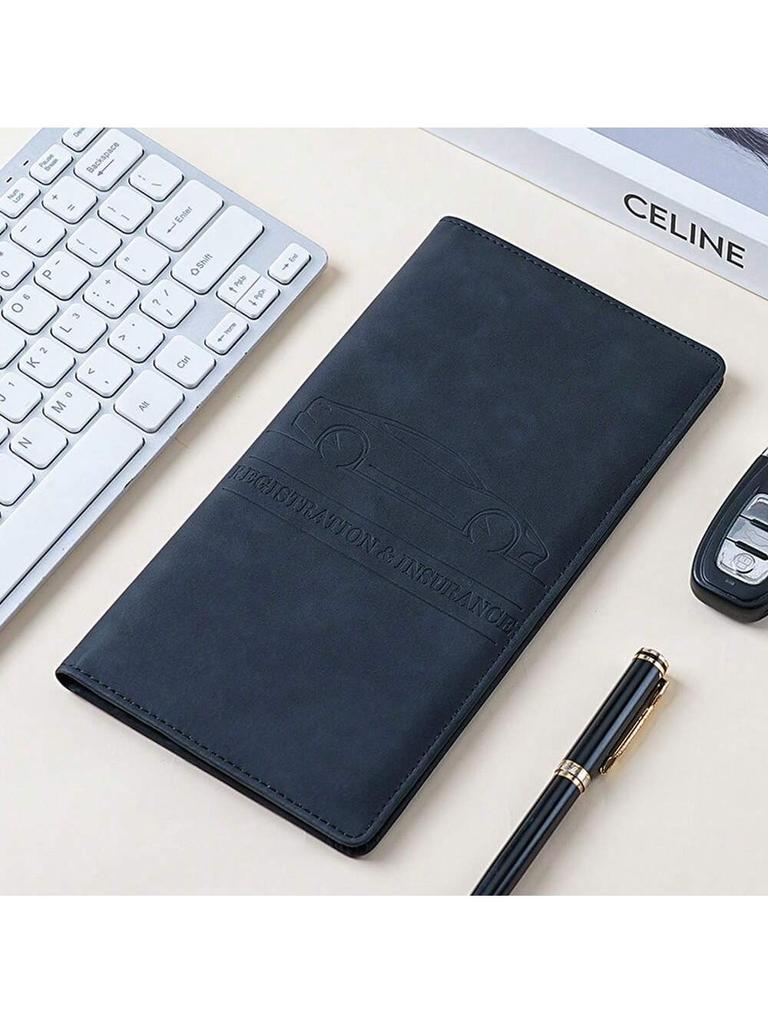 1pc Car Registration and Insurance Card Holder, Car Document Folder for Cards and Documents, Glove Box File Organizer for Easy A