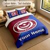 Bedding Set 1 Duvet Cover 2 Pillowcases Portsmouth FC Print Soft Bed Linen Bedroom Decor