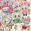 80 stk Søte Tegneserie Labubu Klistremerker for Barn Graffiti Skateboard Laptop Vannflaske Motorsykkel Kawaii Klistremerke Leketøy Dekaler