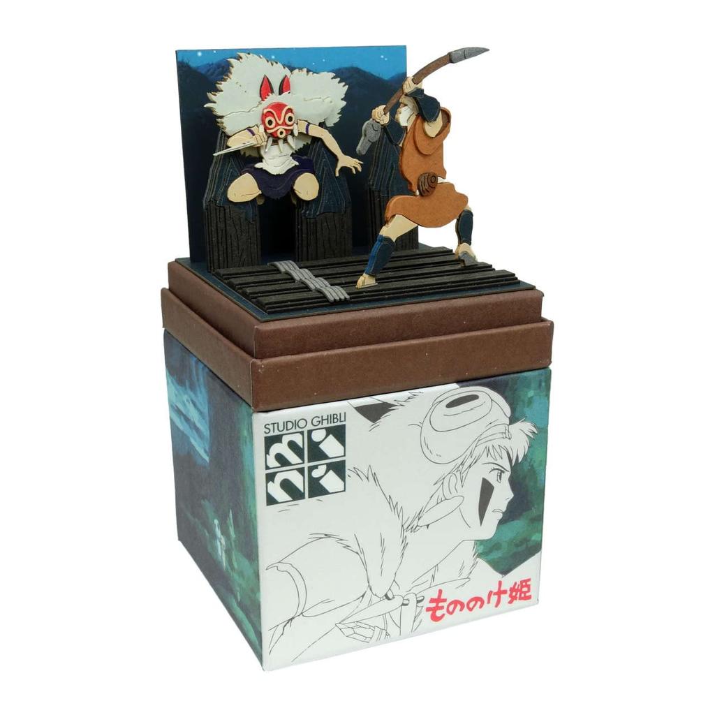 Sankei Studio Ghibli Mini Prinzessin Mononoke Prinzessin Nachtangriff Papierbastelbogen Mononokes MP07-136