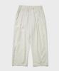 TY Ty Linen Three-Puck Elastic Waist Pants_Natural